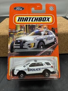 Matchbox 2022 White 2016 Ford Interceptor Utility Monroeville Police 92/100 New